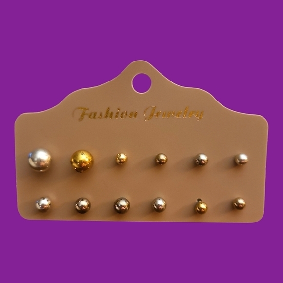 3/$20 Vintage Single and Matching Ball Post Stud Earrings - Picture 1 of 3